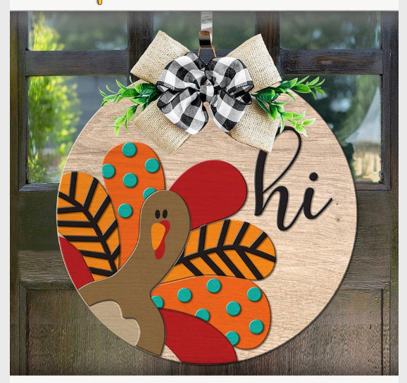 DIY Paint Kit- Turkey Door Hanger