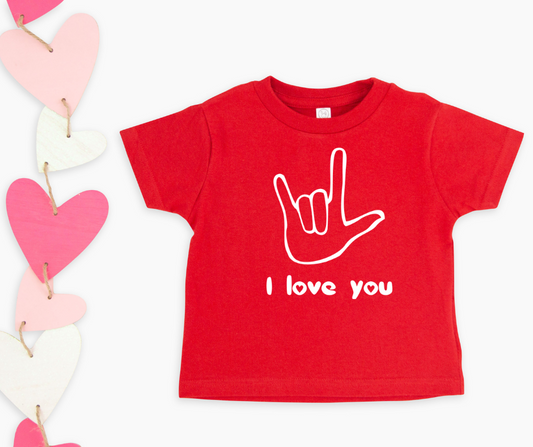I Love You In Sign Language Kids Tee