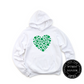 Clover Heart White Hoodie