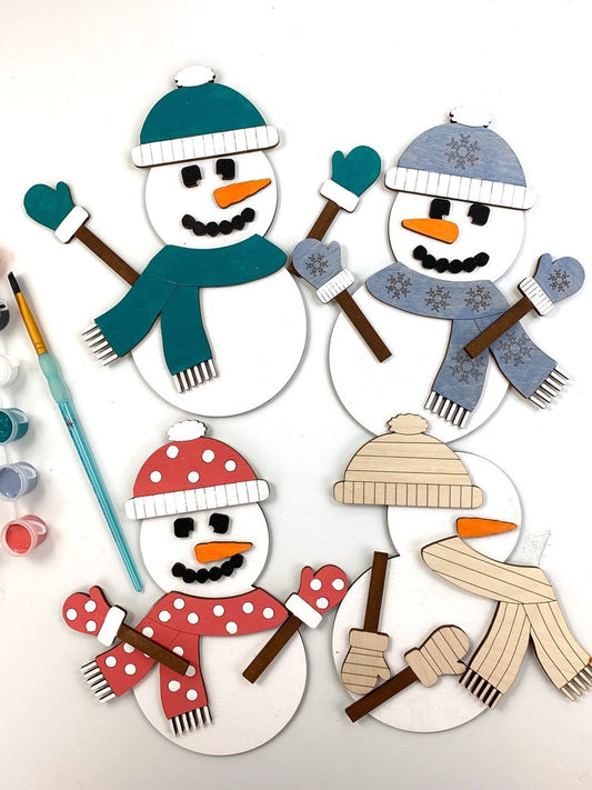 DIY Paint Kit- Set of 3 Snowmen