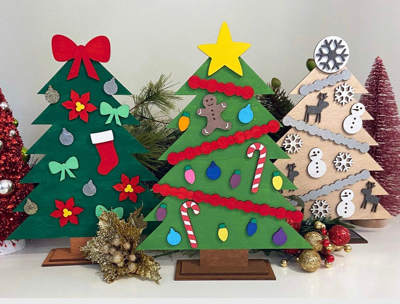 DIY Paint Kit- Set of 3 Christmas Trees