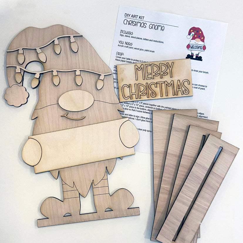 DIY Paint Kit- Christmas Gnome