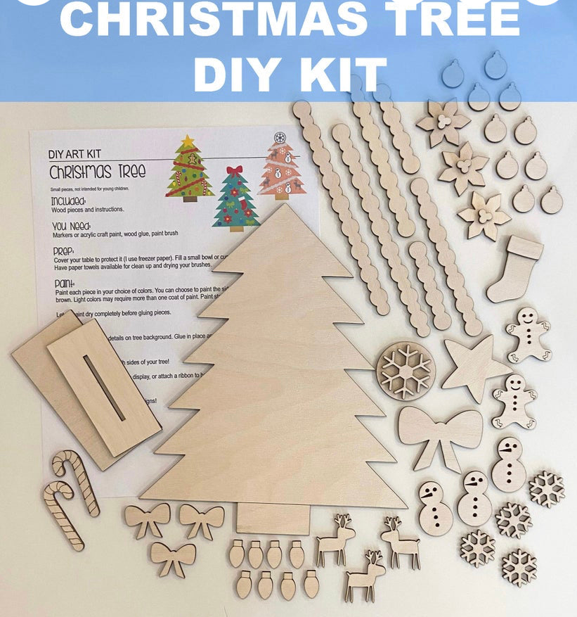 DIY Paint Kit- Set of 3 Christmas Trees