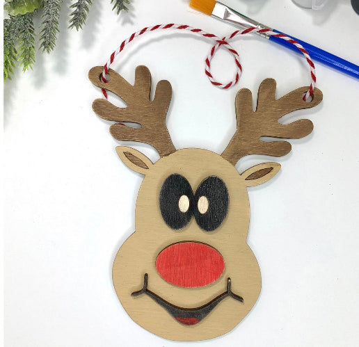 DIY Paint Kit- Reindeer Ornament